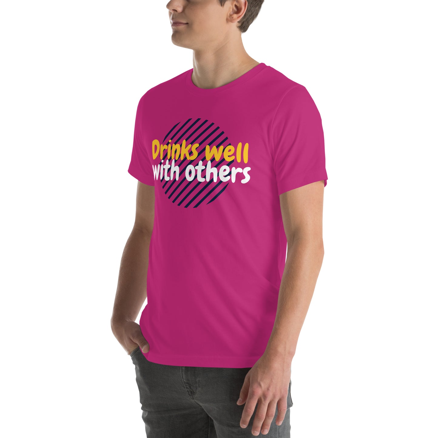 "Drinks Well With Others" Funny T-Shirt