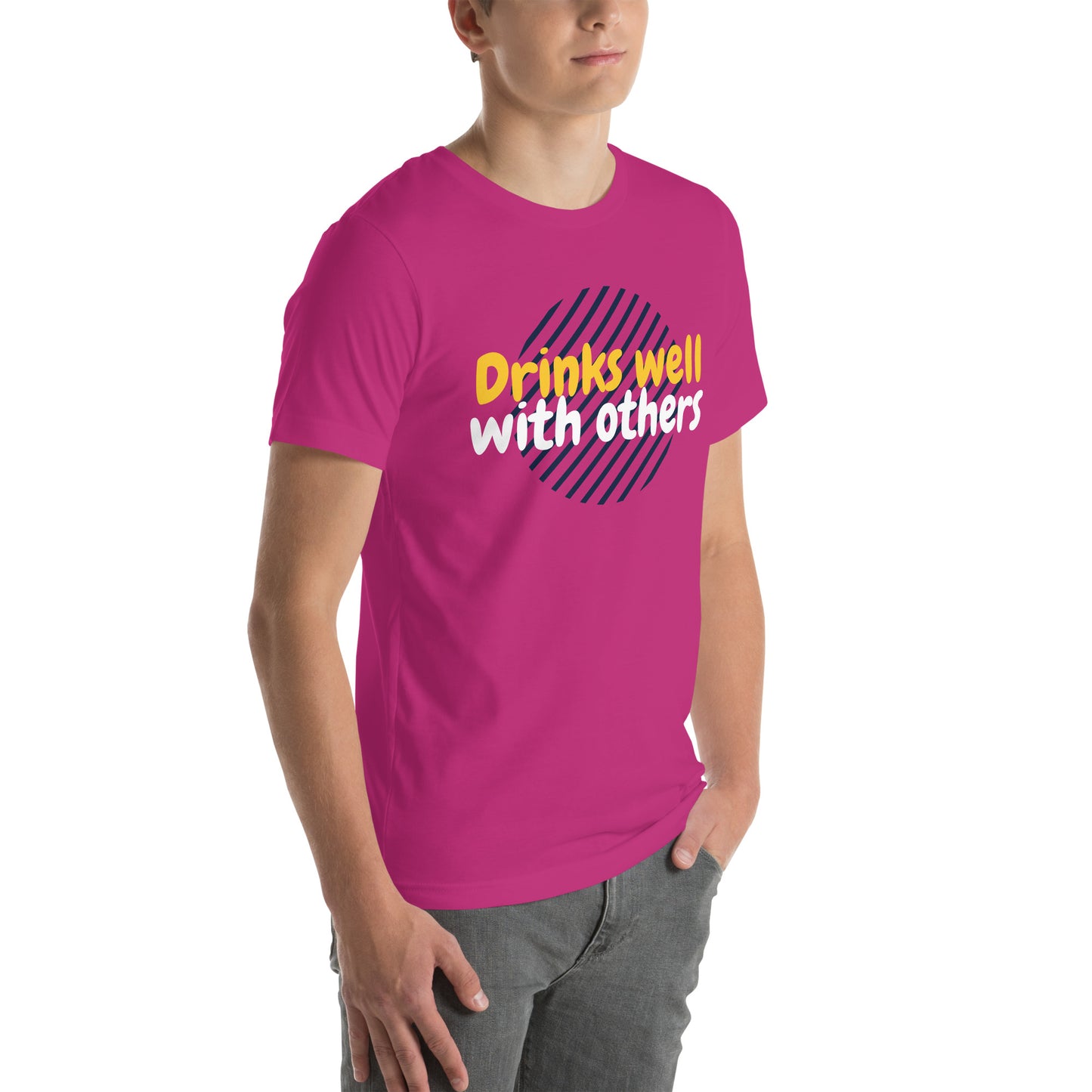 "Drinks Well With Others" Funny T-Shirt