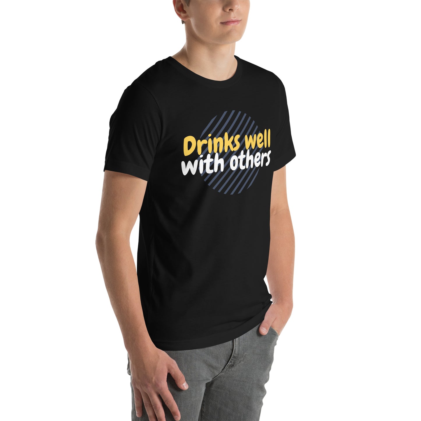 "Drinks Well With Others" Funny T-Shirt