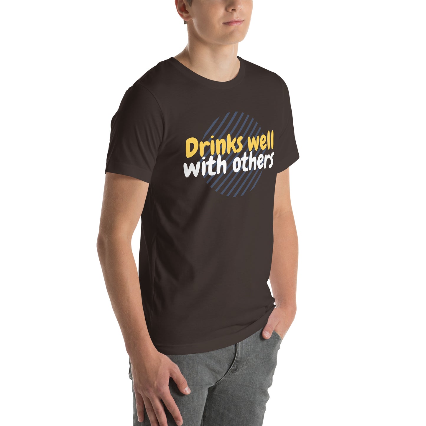 "Drinks Well With Others" Funny T-Shirt