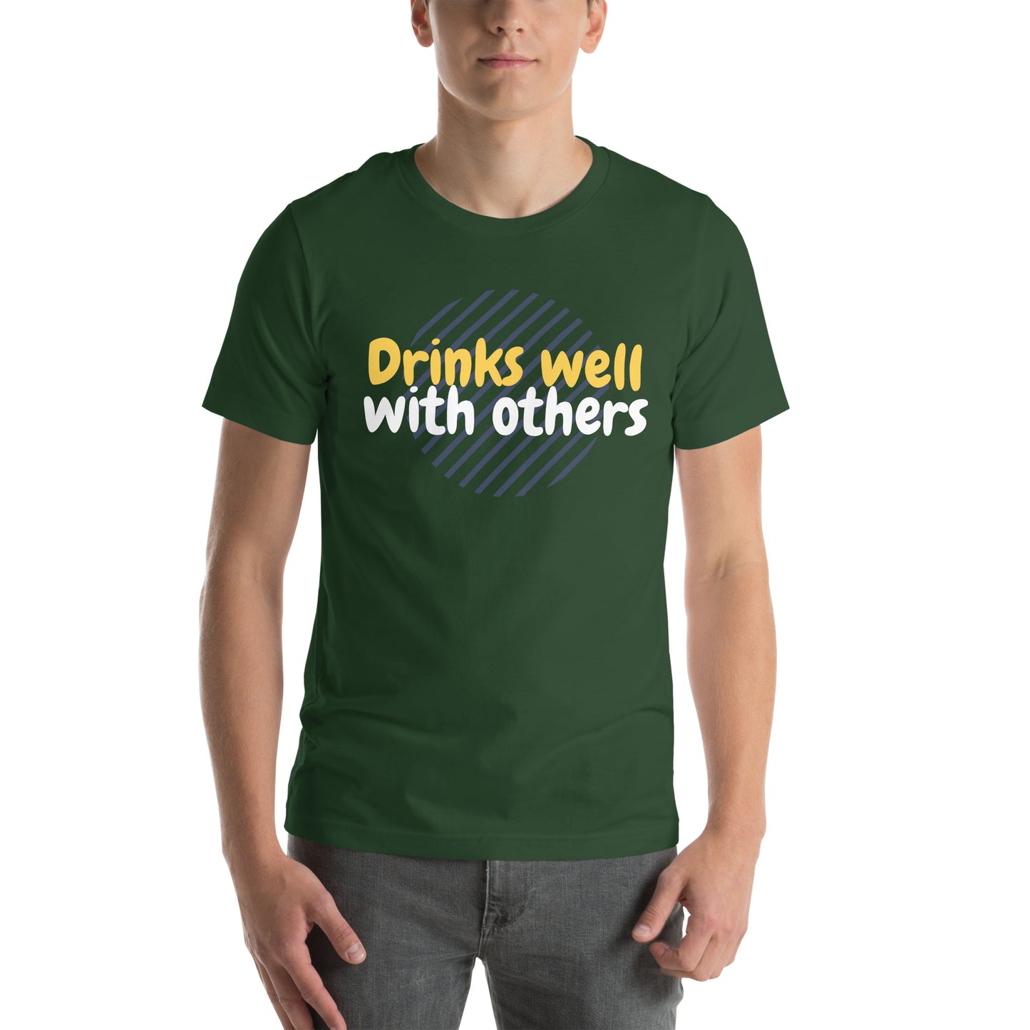 "Drinks Well With Others" Funny T-Shirt