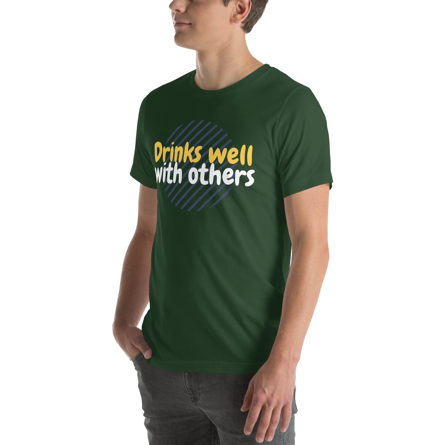 "Drinks Well With Others" Funny T-Shirt