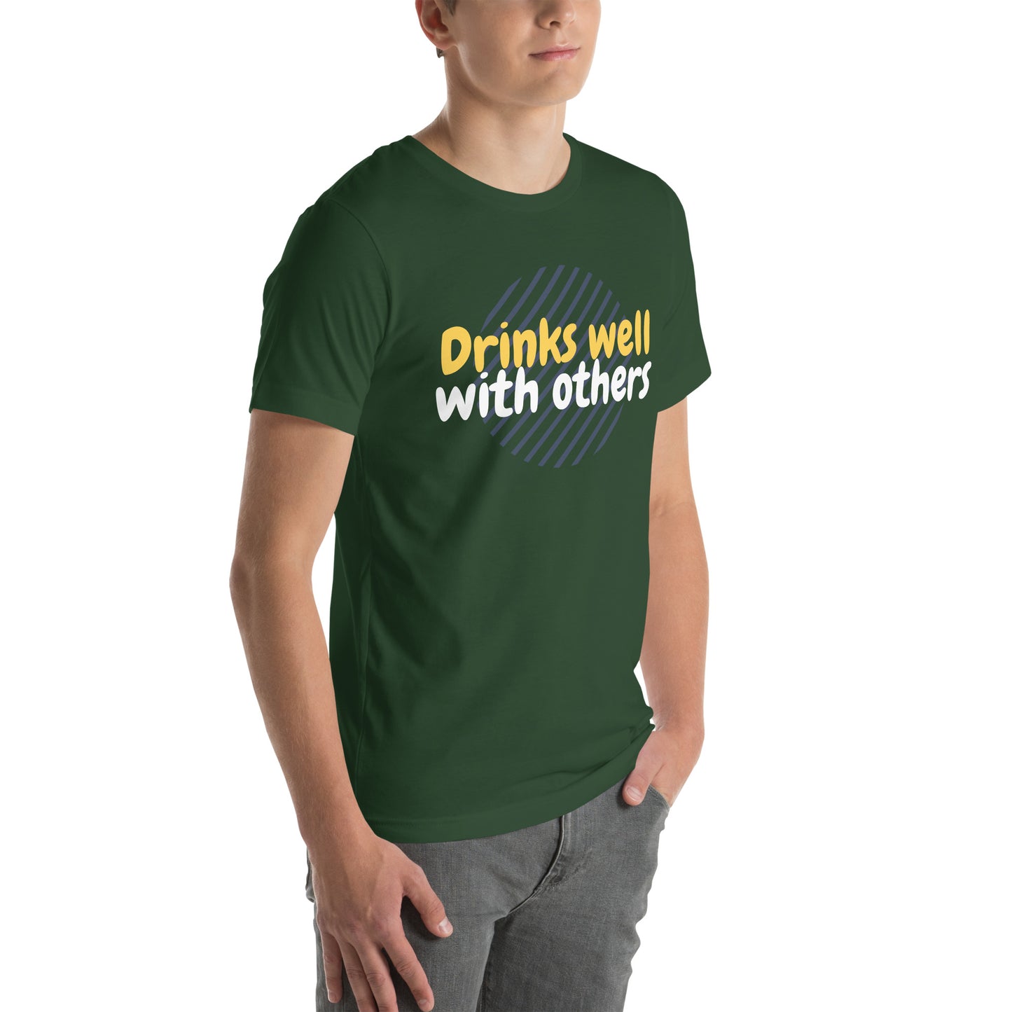 "Drinks Well With Others" Funny T-Shirt