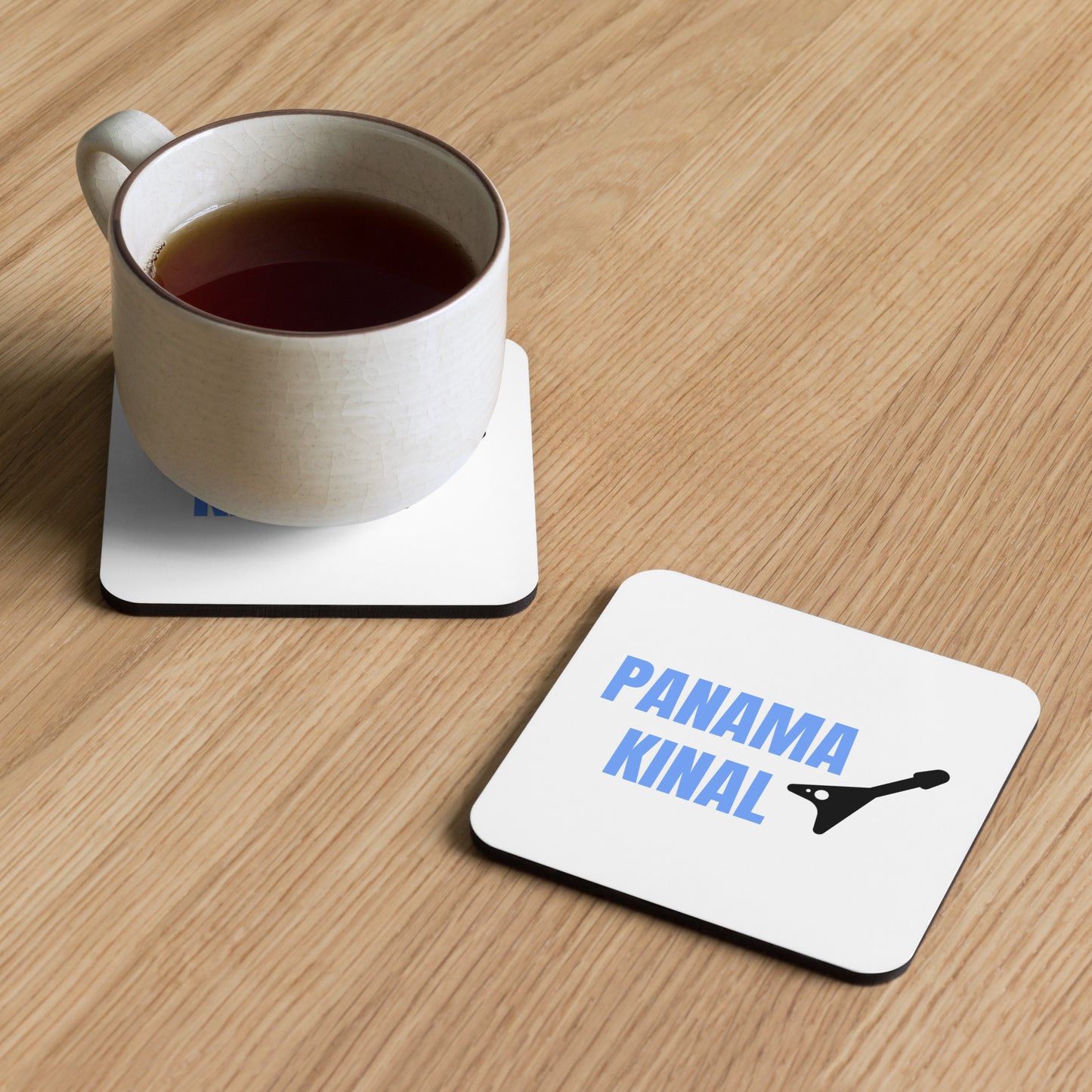 Panama Kinal Cork-back coaster